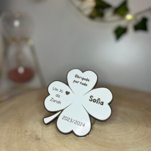 Trevo de Quatro Folhas para Finalista com Íman Personalizado