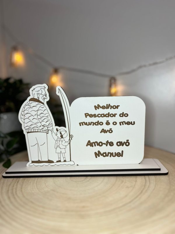 Placa de MDF Lacado Personalizada para o Dia dos Avós: Uma Homenagem Especial
