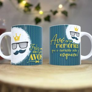 Caneca Dia do Avô Personalizada – Celebre o Melhor Avô do Mundo
