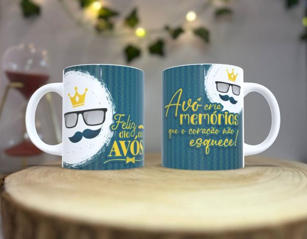 Caneca Dia do Avô Personalizada – Celebre o Melhor Avô do Mundo