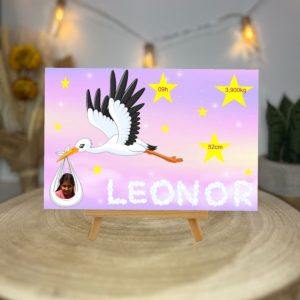 Azulejo Personalizável de Recém-Nascido - Celebre Cada Detalhe do Seu Milagre