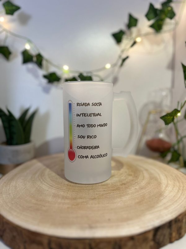 Caneca de Cerveja de Vidro Fosco Personalizável - Estilo e Exclusividade - Image 2