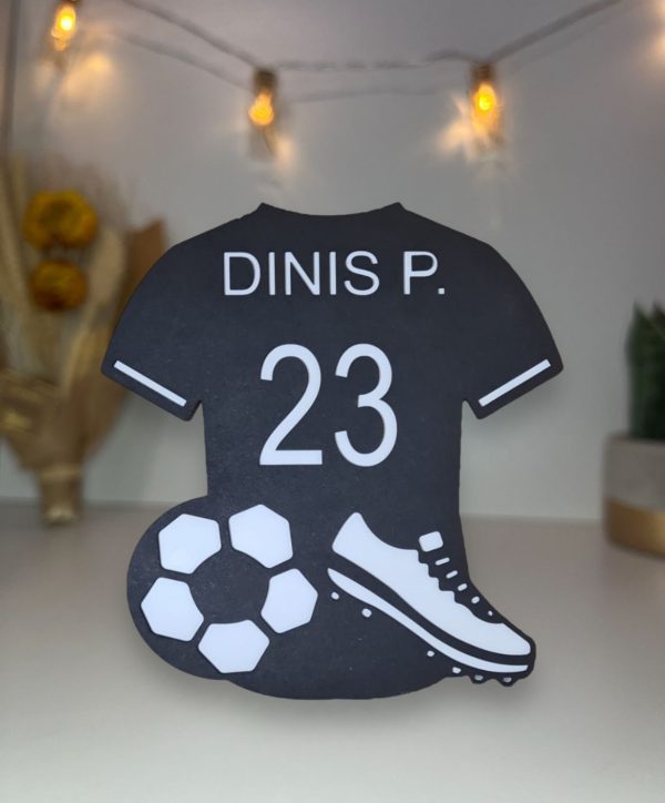 Camisola de Jogador de Futebol em MDF Personalizadas