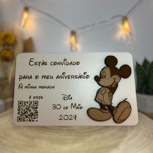 Convite de Aniversário de vários Disney