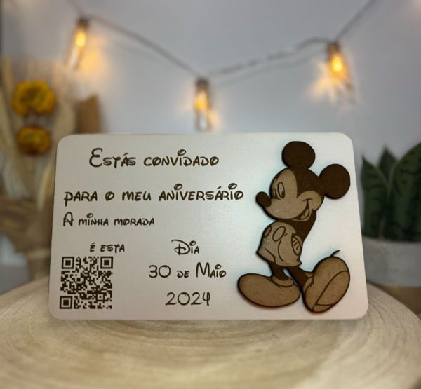 Convite de Aniversário de vários Disney