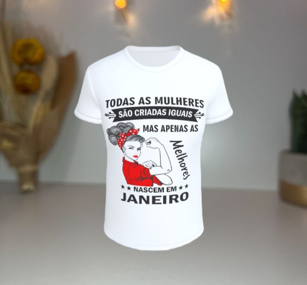 T-Shirts para Mulheres Nascidas em Janeiro: As Melhores do Mês
