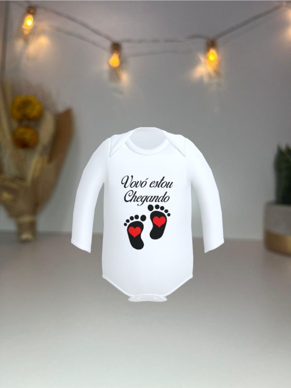 Body Personalizável para Anunciar a Gravidez  - Um Toque Especial de Amor