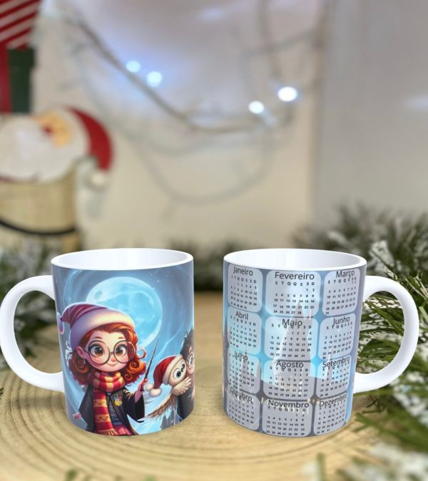 Caneca Personalizável com Calendário 2025 - Praticidade e Estilo no Seu Dia