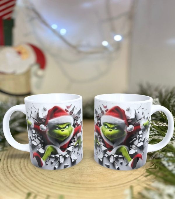 Caneca do Grinch Natal Personalizável - A Diversão Natalícia que Faltava! - Image 2