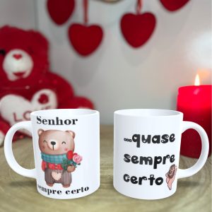 Caneca "Sr. Quase Certo" – O Amor (Im)Perfeito