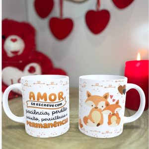 Caneca Personalizada para Namorados  - Um Amor Selvagem