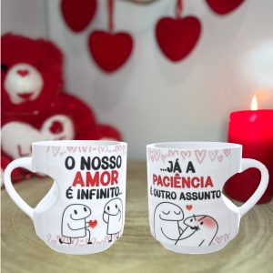 Caneca em Forma de Coração - Amor em Cada Gole