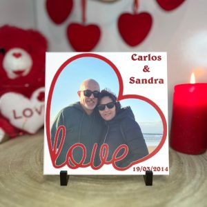 Azulejo para o Dia dos Namorados - Amor Gravado para Sempre