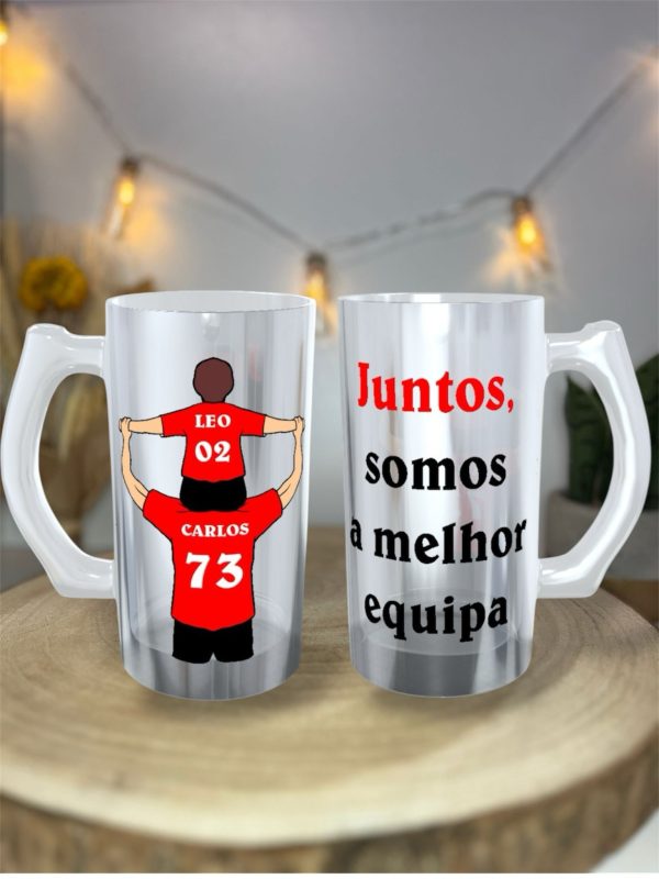 Caneca de Cerveja de Vidro Fosco - O Brinde Perfeito para o Dia do Pai