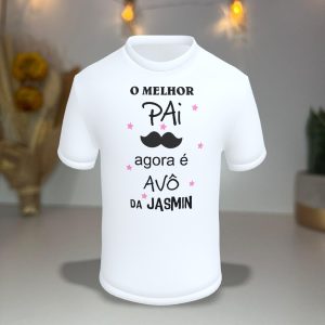 T-Shirt "O Melhor Pai Agora é Avô" – Presente Especial para o Dia do Pai